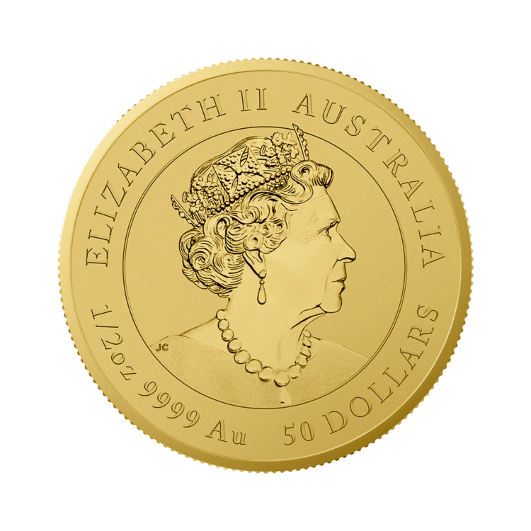 1 Troy ounce gold coin Lunar 2022 back