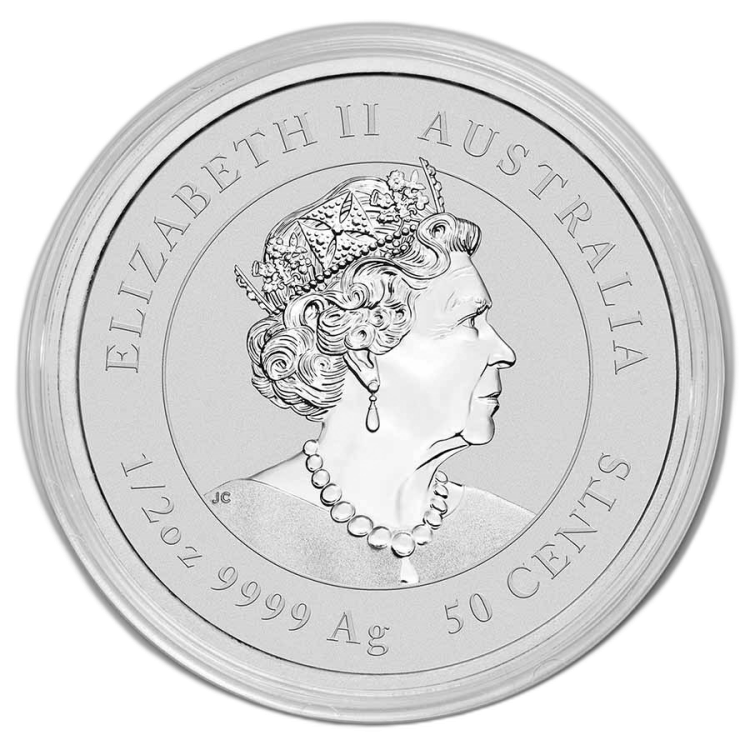 1/2 Troy ounce silver coin Lunar 2022 back