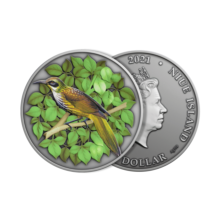 1 troy ounce silver coin Kioea 2021 angle 1