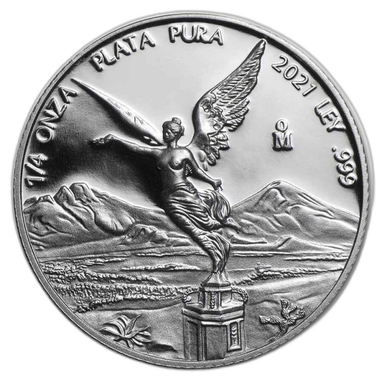 1.90 Troy ounce silver coin set Mexican Libertad 2021 angle 6