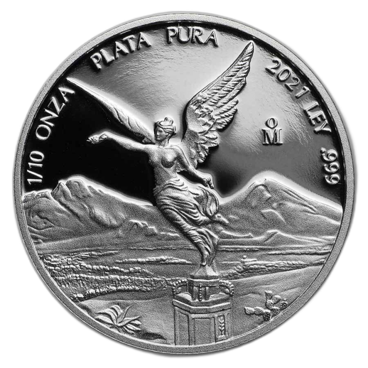 1.90 Troy ounce silver coin set Mexican Libertad 2021 angle 7