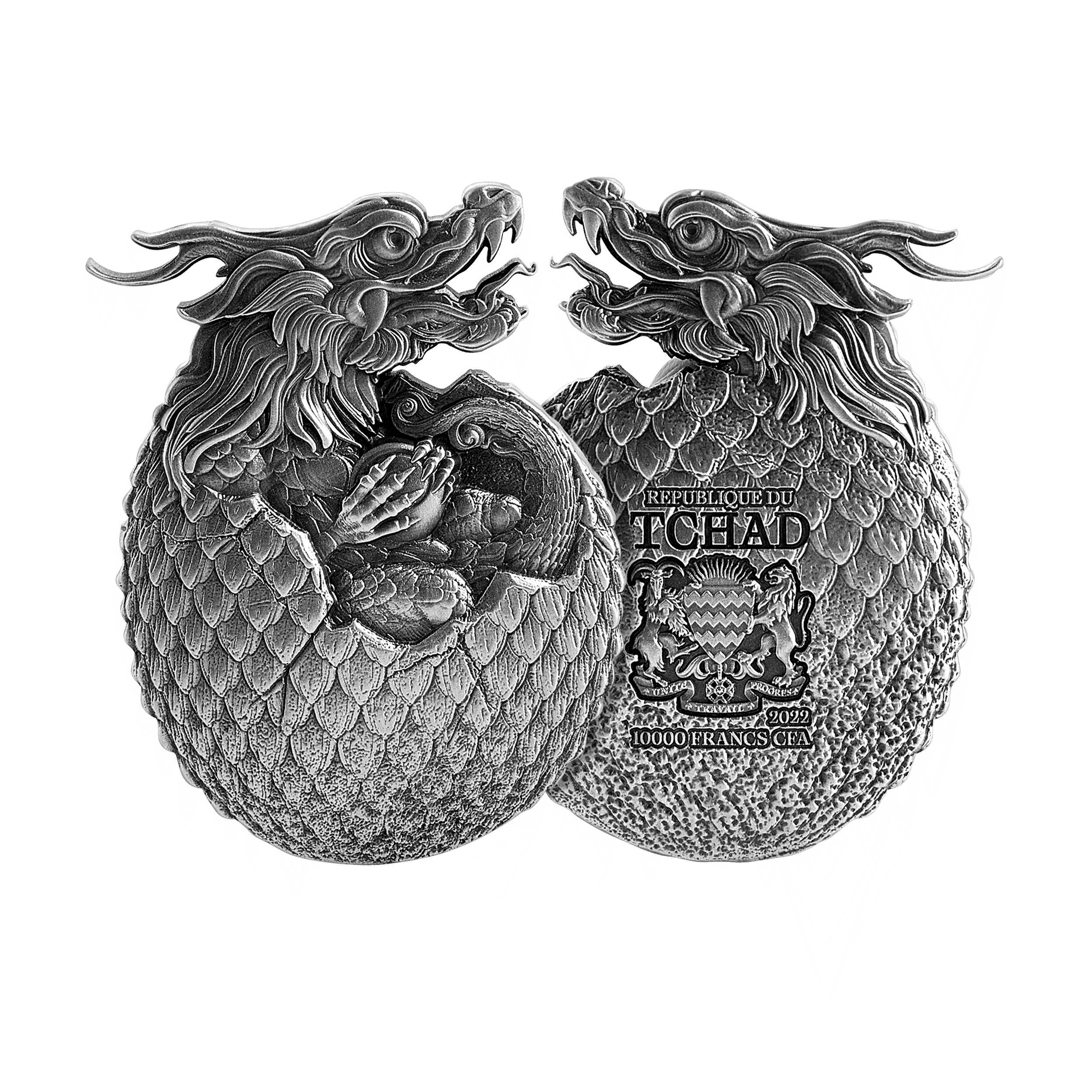 Silver coin egg of the dragon 2022 | The Silver Mountain