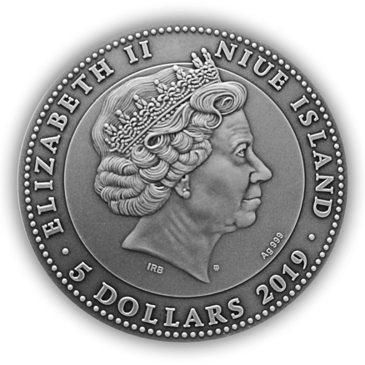 2 Troy ounce zilveren munt Anker 2019 perspectief 1