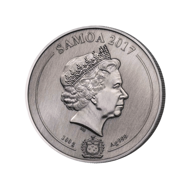 100 Gram zilver Het Capitool van de Verenigde Staten munt 2017 achterkant