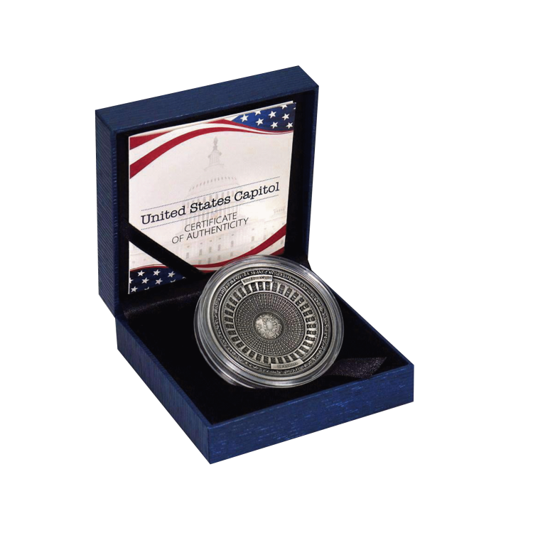 100 Gram zilver Het Capitool van de Verenigde Staten munt 2017 perspectief 2