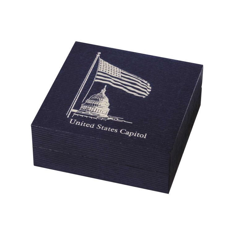 100 Gram zilver Het Capitool van de Verenigde Staten munt 2017 perspectief 5
