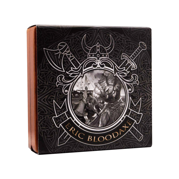 2 Troy ounce silver Eric Bloodaxe coin 2020 angle 4