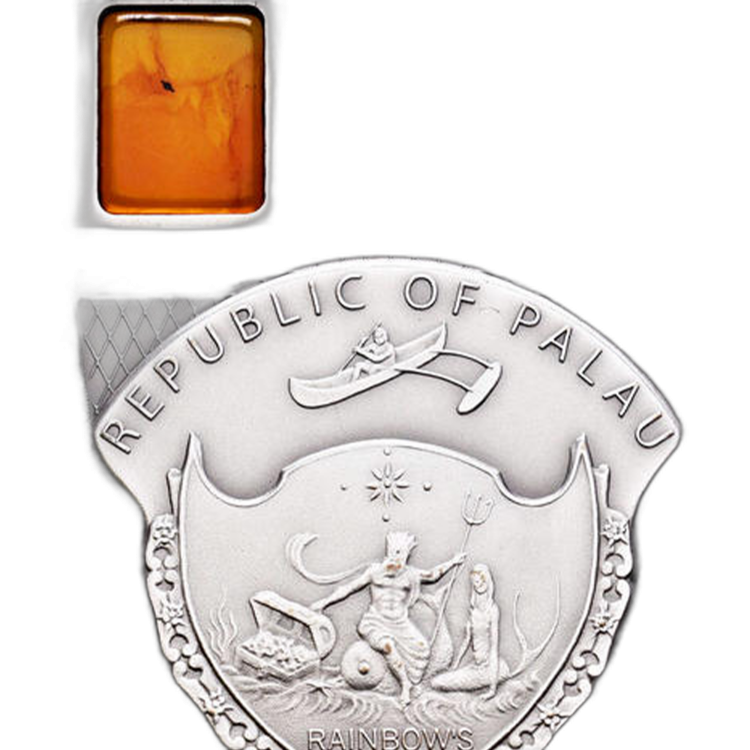 2 Troy ounce silver coin Sagrada Familia 2010 angle 2