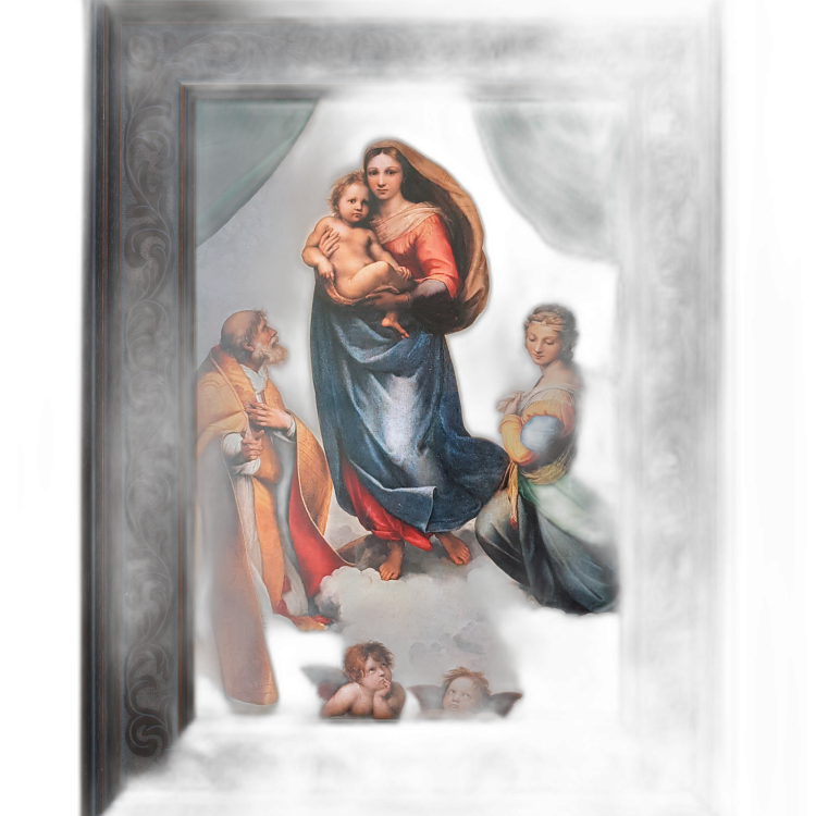 1.5 Kilo silver Sistine Madonna coin 2020 Proof back