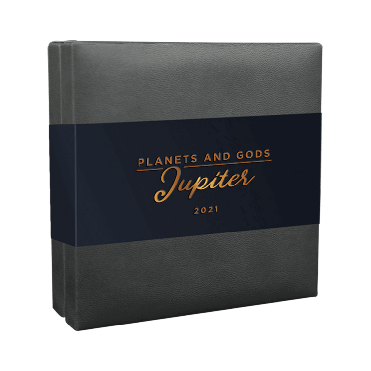 3 troy ounce zilveren munt Jupiter 2021 - Antieke afwerking perspectief 4