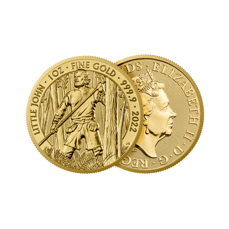 1 troy ounce gouden munt Little John 2022 perspectief 1
