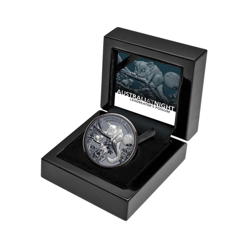 1 troy ounce silver coin Leadbeater's Possum front