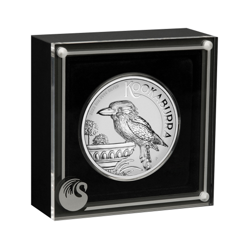 5 troy ounce zilveren Kookaburra Incuse proof 2022 voorkant