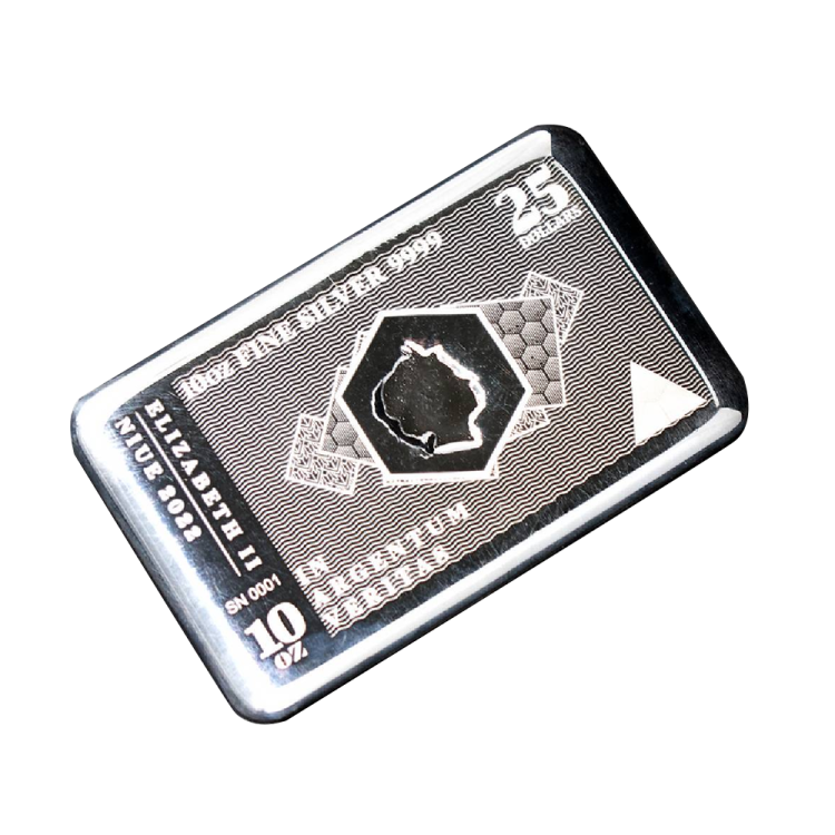 10 troy ounce zilveren muntbaar Silvernote 2022 achterkant