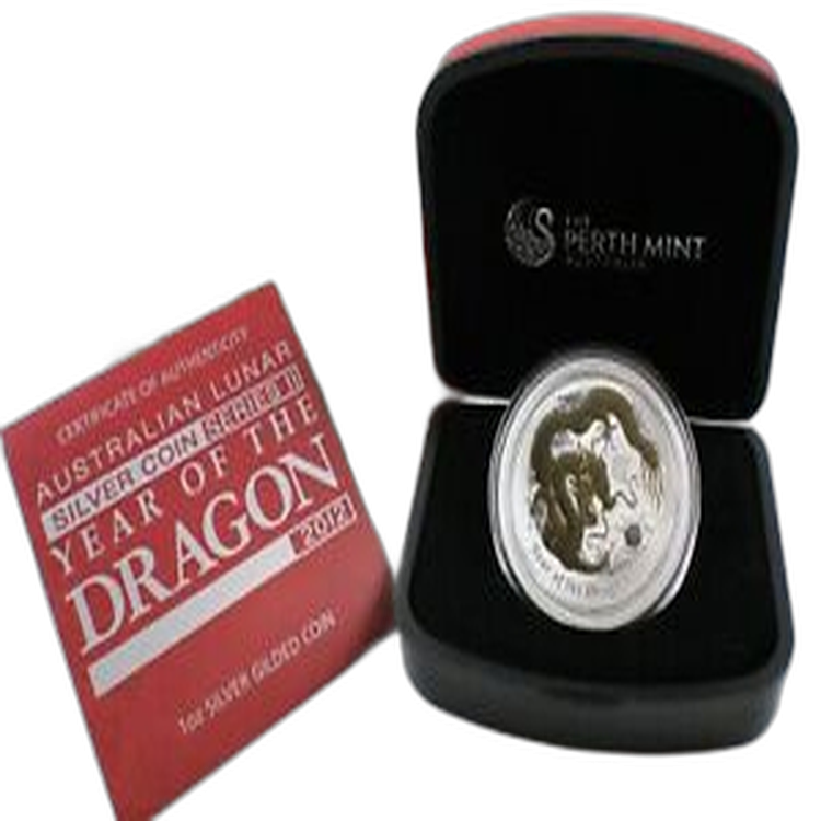 1 troy ounce zilveren munt year of the dragon 2012 angle 3