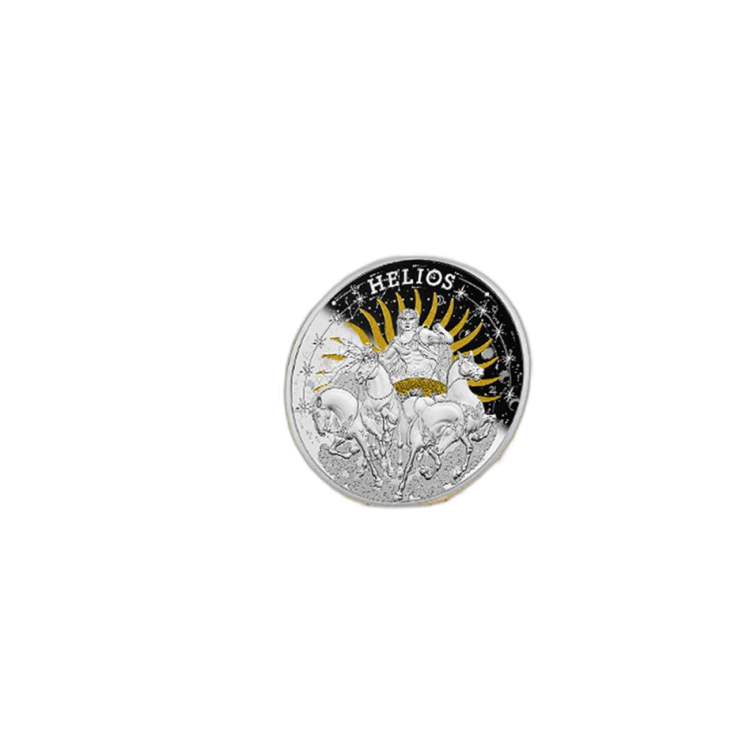 1 troy ounce zilveren Helios munt - Niue 2022 perspectief 1