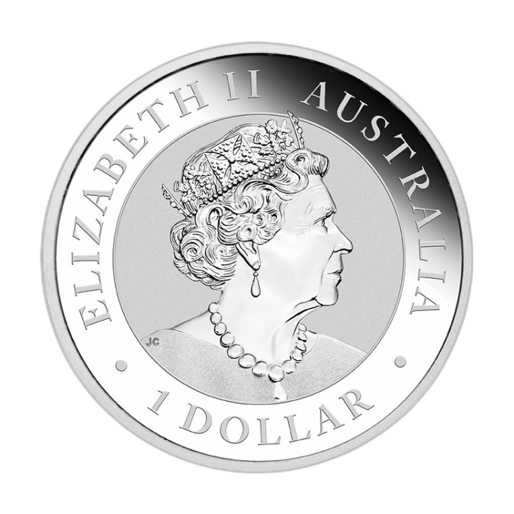 1 troy ounce zilveren Brumby 2022 back