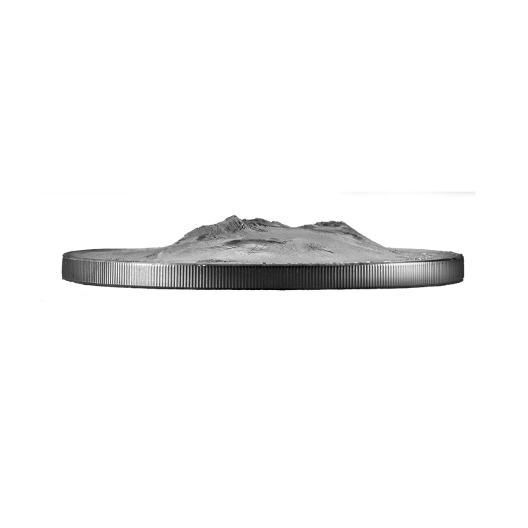 5 troy ounce zilveren munt Mount Vinson 2022 perspectief 2