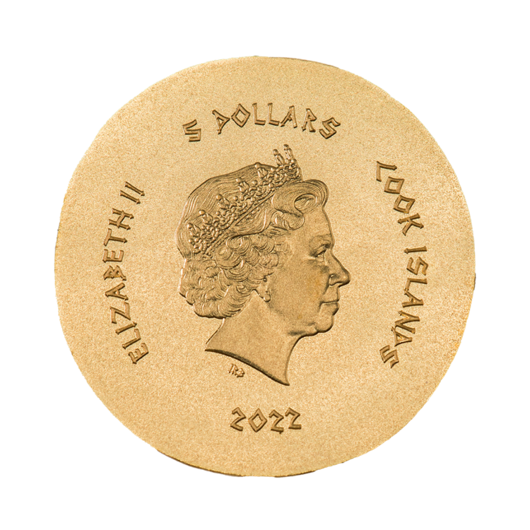 0.5 gram gouden munt Krab, Akragas 2022 achterkant