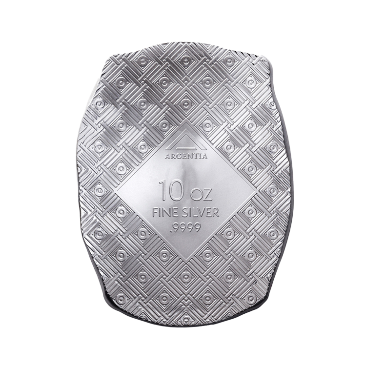 10 troy ounce silver bar Goddess Mara back