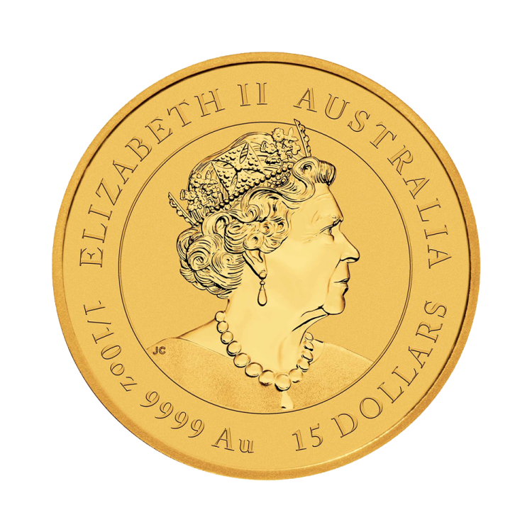 1/10 troy ounce gold coin Lunar 2023 back