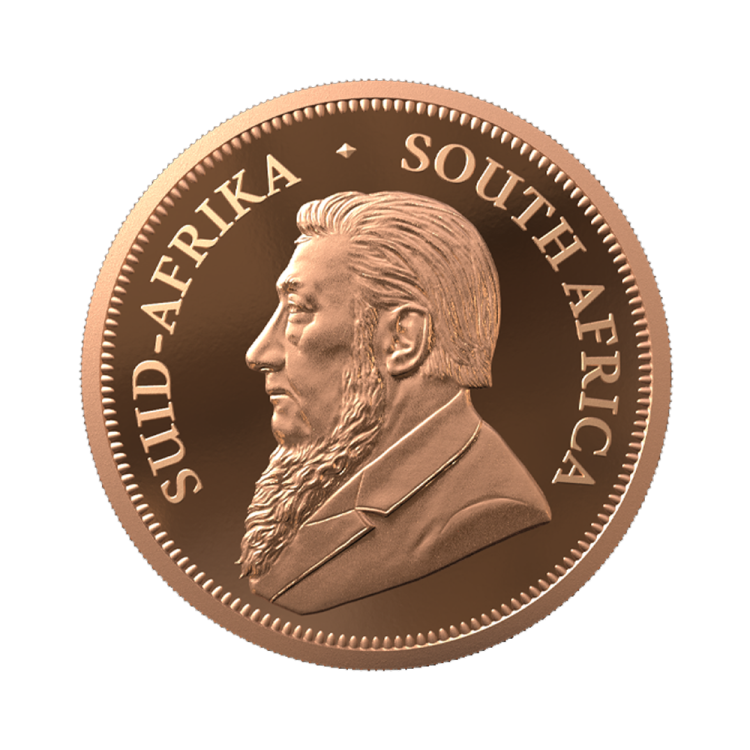 1/4 troy ounce gold coin Krugerand 2023 proof back
