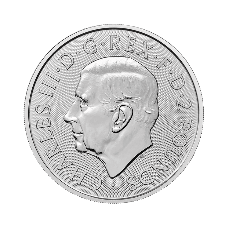 1 troy ounce zilveren Merlin munt 2023 achterkant