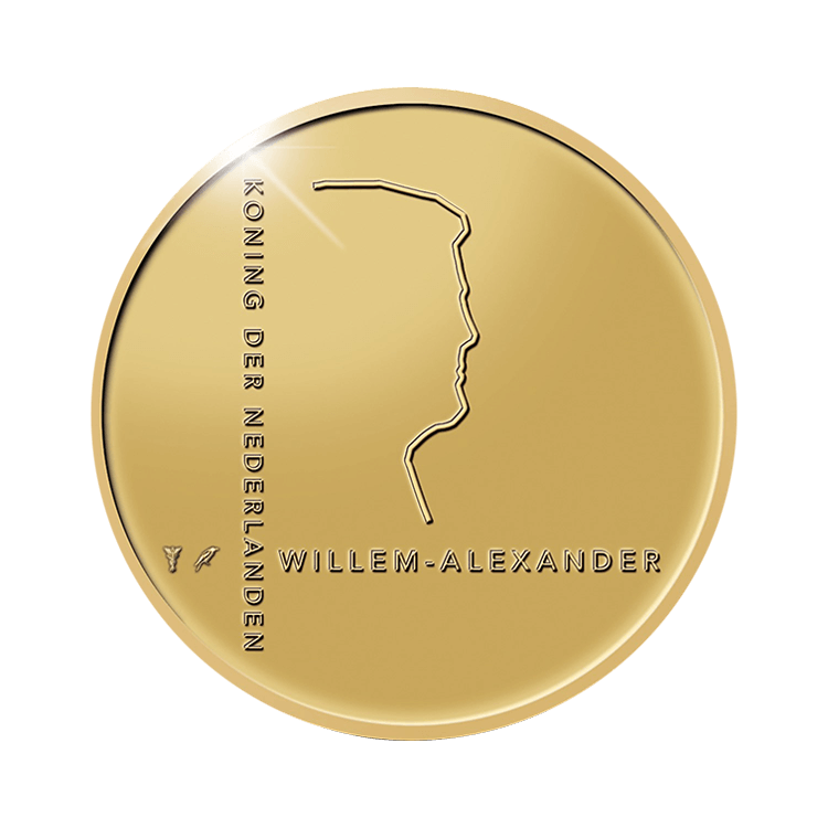 Gouden Tientje Piet Mondriaan 2022 achterkant