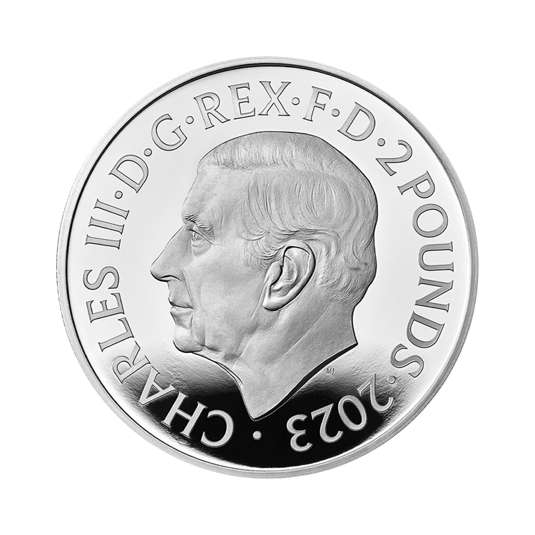 1 troy ounce silver Morgan Le Fay proof coin 2023 back