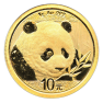 1 Gram gouden Panda munt 2018 voorkant