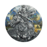 3 troy ounce zilveren munt Zhang Fei antieke afwerking 2020 voorkant