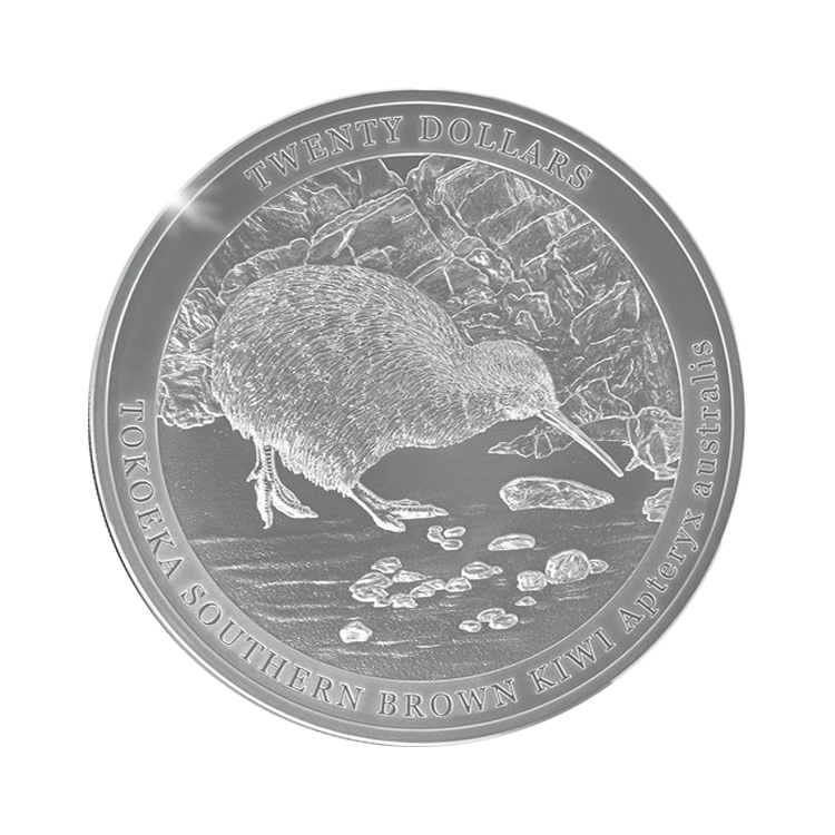 1 kilo zilveren Kiwi munt 2023 proof voorkant