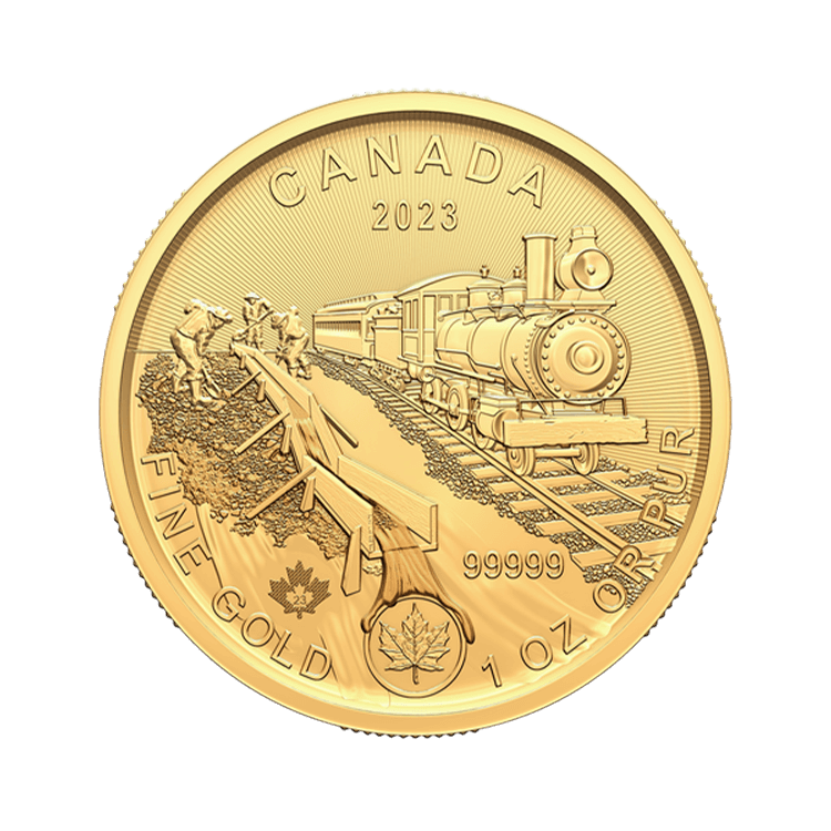 1 troy ounce gouden munt Klondike - Gold Rush 2023 voorkant