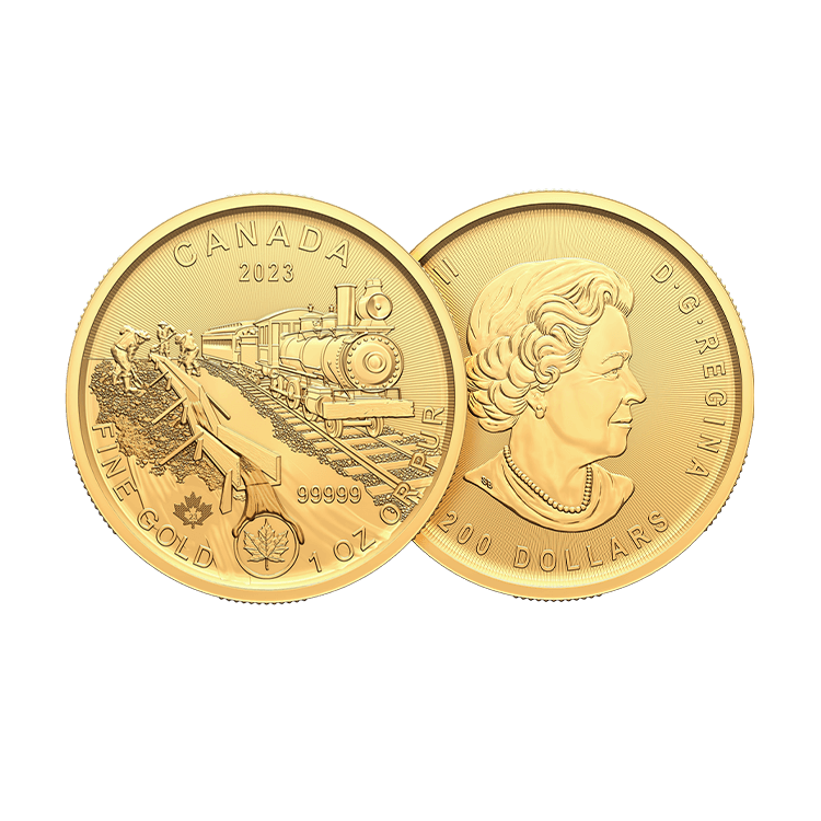 1 troy ounce gouden munt Klondike - Gold Rush 2023 perspectief 1