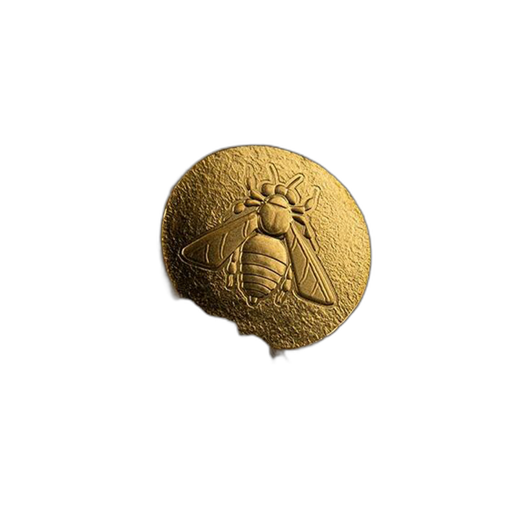 0.5 gram golden coin Honey Bee, Ephesos 2023 angle 2