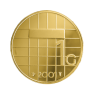 Gouden Gulden 2001 - 13,2 gram puur goud voorkant