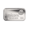 50 gram Umicore zilverbaar voorkant