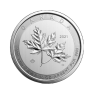 10 troy ounce zilveren munt Maple Leaf voorkant