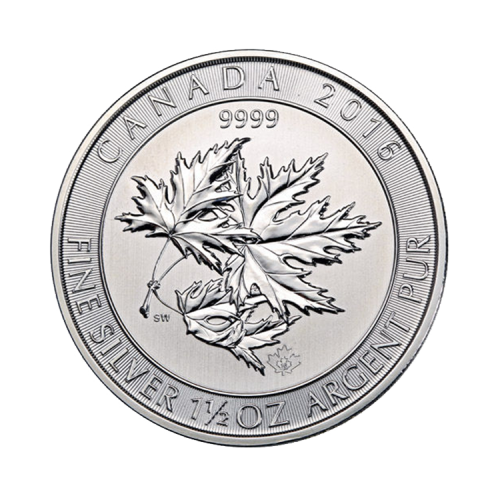 1.5 troy ounce zilveren munt divers front