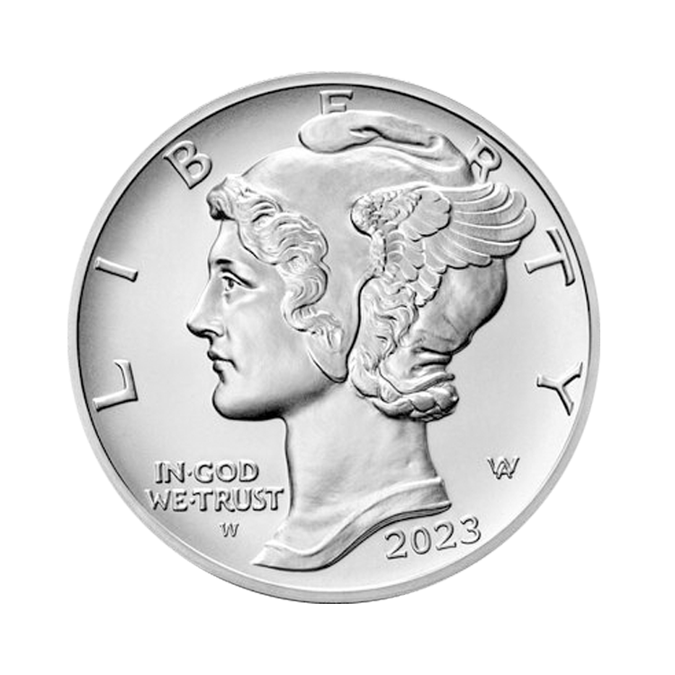 1 troy ounce palladium American Eagle munt achterkant