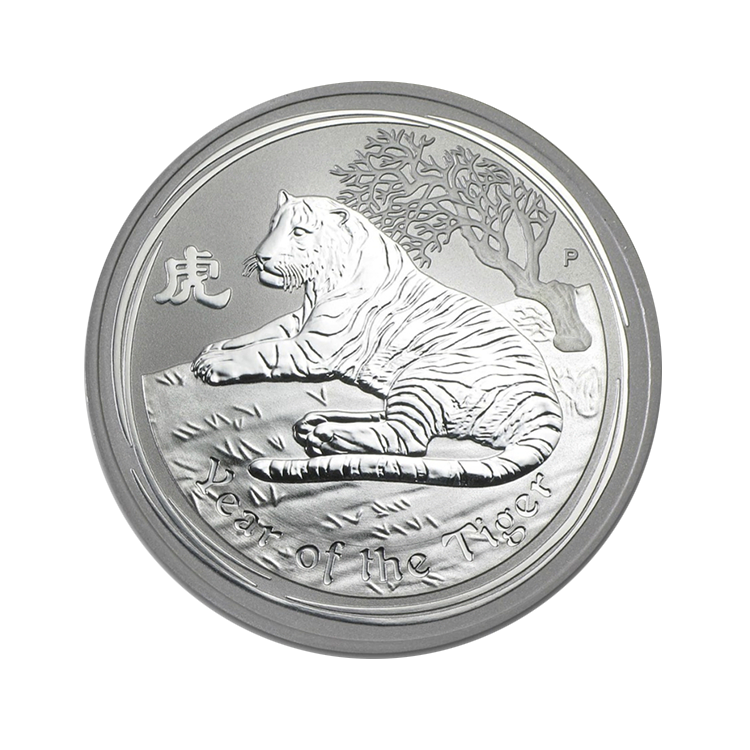 1 Troy ounce zilveren munt Lunar 2010 (Lunar II series) front