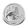 1 troy ounce zilveren Lunar 2018 Year of the Dog voorkant