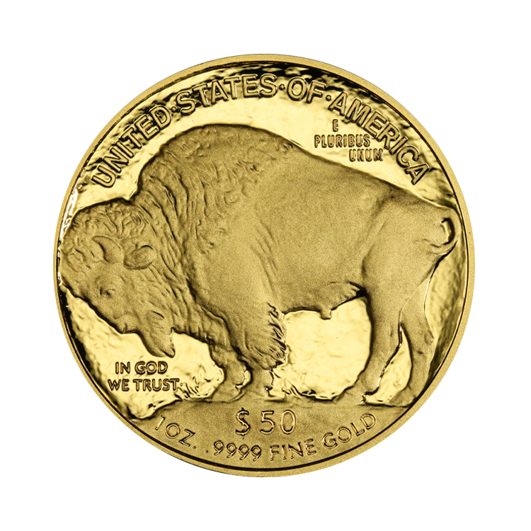 1 troy ounce gouden munt American Buffalo 2022 proof achterkant