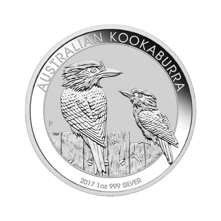 1 troy ounce zilveren Kookaburra munt 2017 voorkant