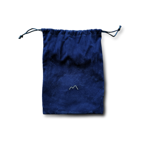 Velvet pouch - small - The Silver Mountain front