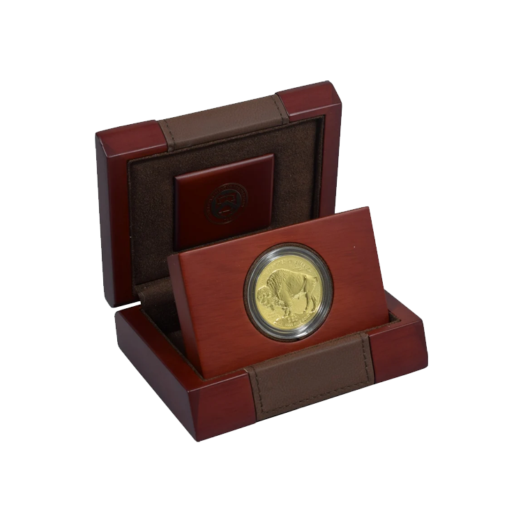 1 troy ounce gouden munt American Buffalo 2013 proof perspectief 2