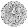 1 Troy ounce platinum coin Queens Beasts Dragon 2018 front