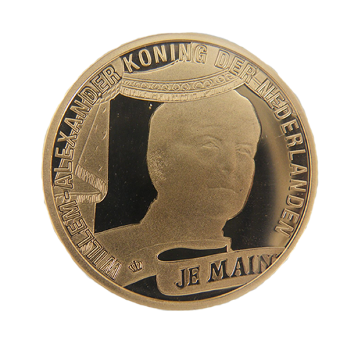 Gold 20 euro coin Netherlands front