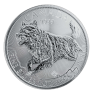 1 Troy ounce zilveren munt Wolf 2018 - Predator serie voorkant