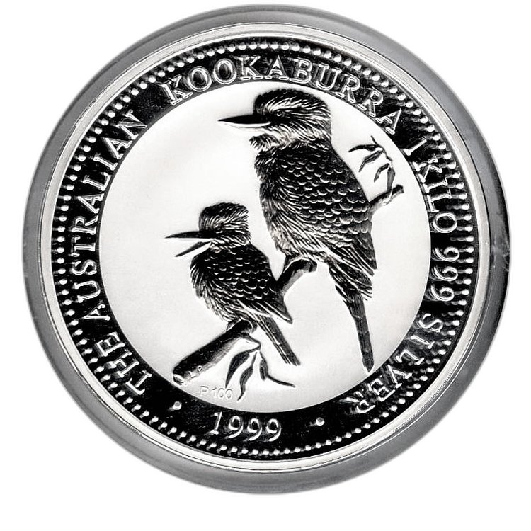 1 Kilo Kookaburra silver coin 2001